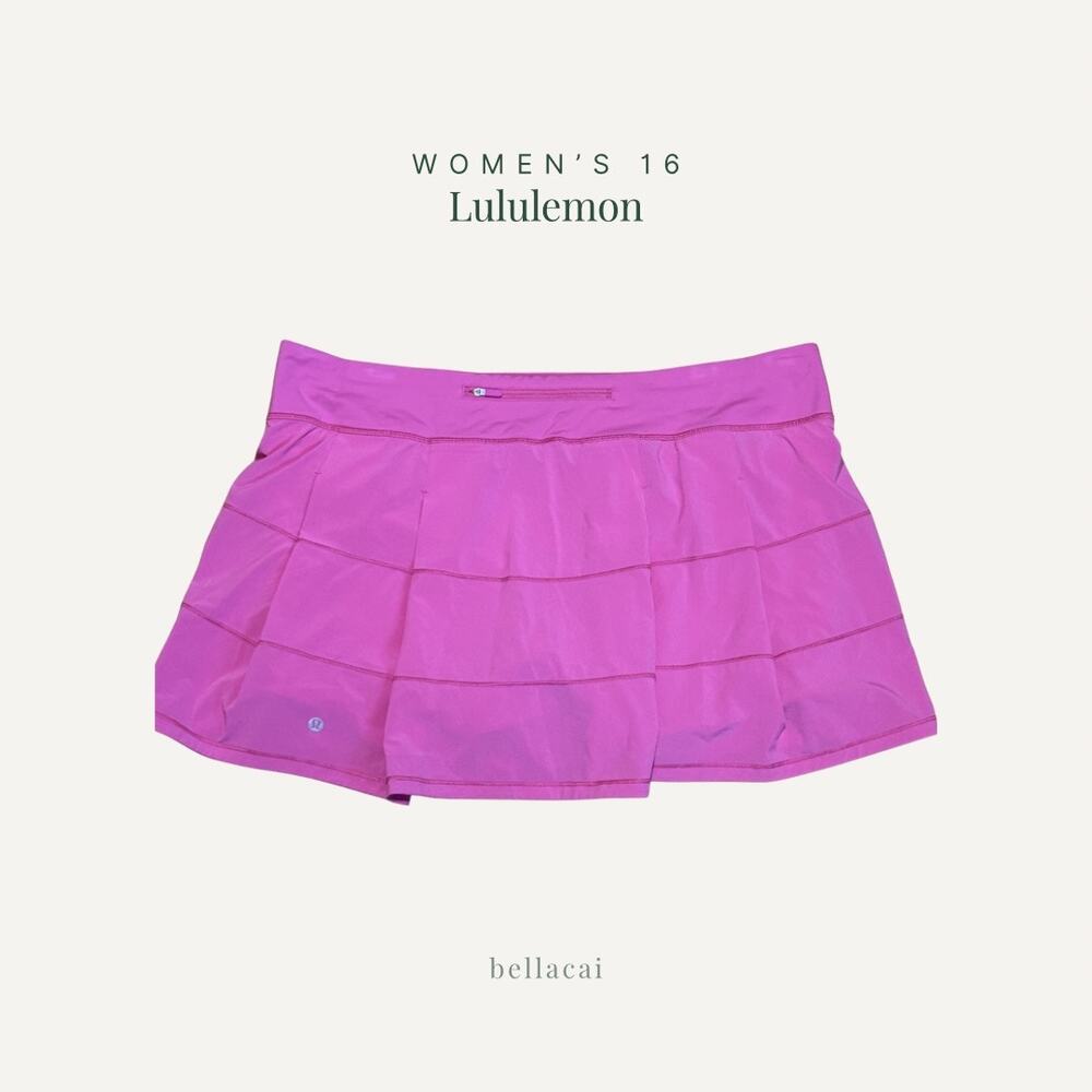 Lululemon Pace Rival Skirt (Tall) *4-way Stretch 15" Pink Size 16